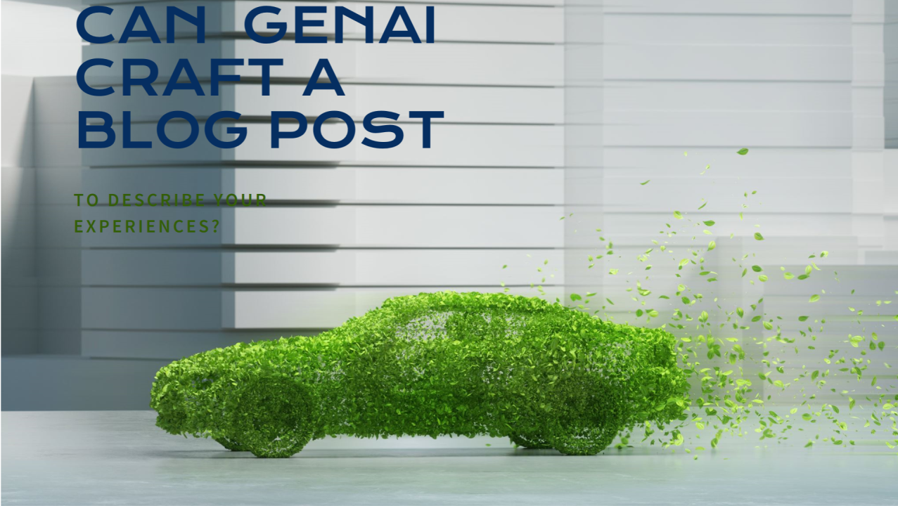 Can GenAI write a blog post