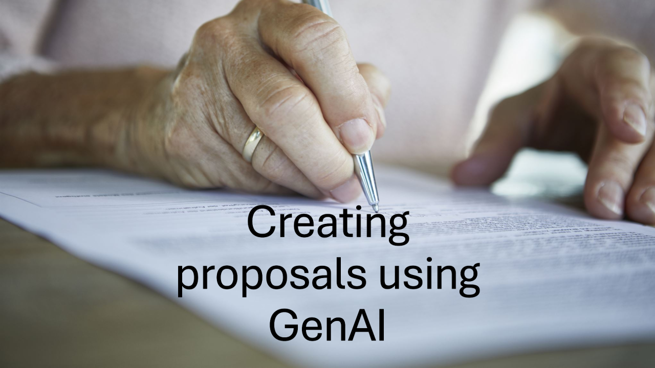 GenAI for creating proposals and SOWs