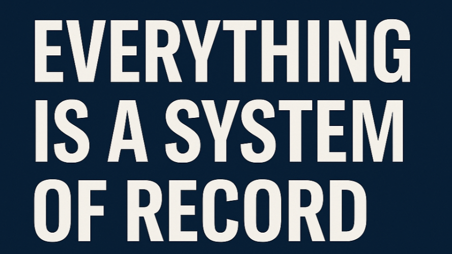 The internet as a system of record
and why your website isn't your interface anymore